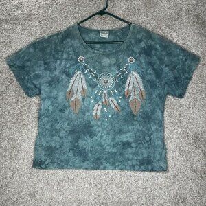 Vintage Cactus Bay Apparel By Lynee Top Shirt Womens Large Aztec Southwestern 93